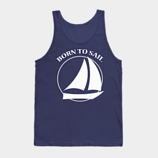 Born to Sail Sailboat Tank Top